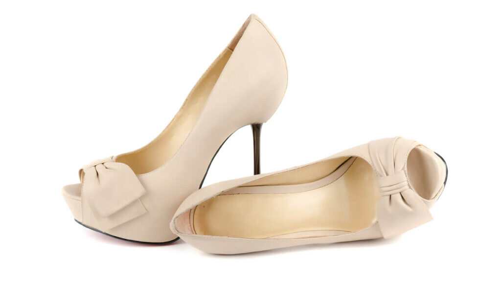 Blush Satin High Heels