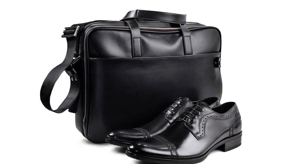 Black Shoes and Bag Set